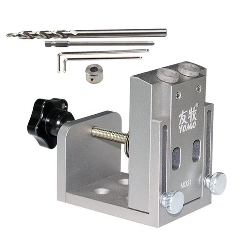 Pocket Hole Jig Locator With Step Drill Bit Screwdriver For