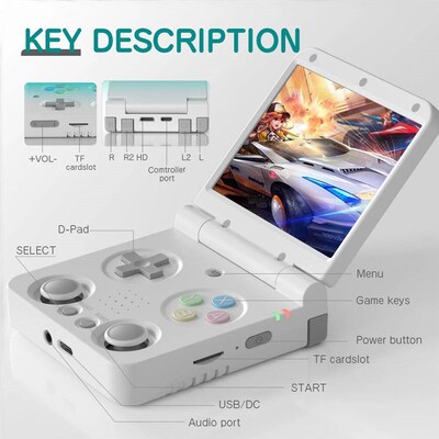 MIYOO Flip V2 Handheld Game Players 3.5IPS Screen Linux Sy