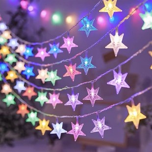 Christmas Tree Garden Snowflake String Lights Fairy LED Lamp