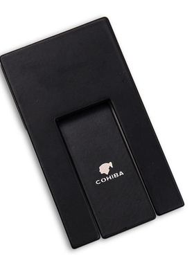 Stainless Steel Foldable Cigar Holder Cohiba Black Ashtray
