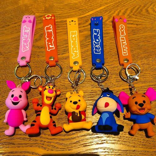 Cartoon Keychain Pooh Bear Eeyore Tigger Piglet Cute Bag Pen