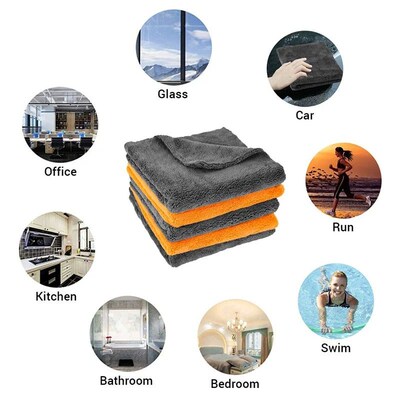 Microfiber Cleaning Towel 1/3/6/9pcs Micro Fiber Wash Towels