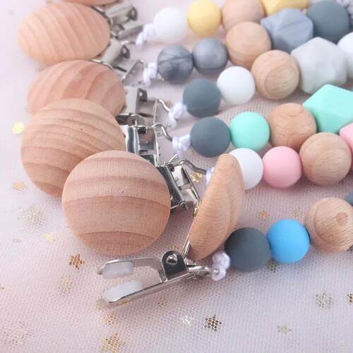 Silicone Dummy Clips Baby Pacifier Leashes & Cases  Infant T
