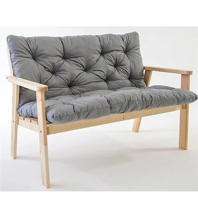 Outdoor Bench Cushions, Garden Swing Seat Cushions with Back