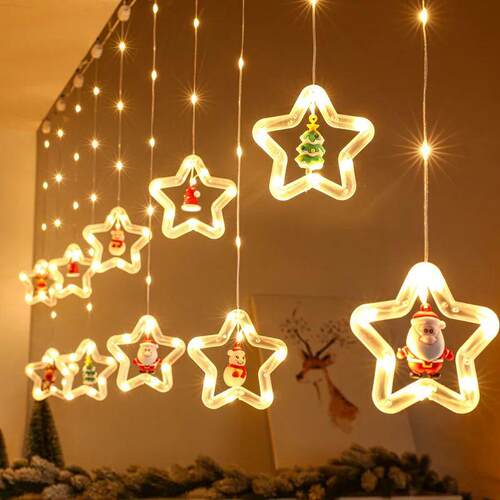Christmas Ball LED Fairy Curtain Light String Wedding Holida