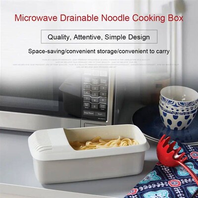Microwave Pasta Cooker Spaghetti Noodle Cooking Box Heat Res