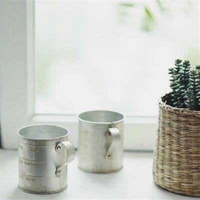 Photography Props Measuring Cup Vintage Wrought Iron Old