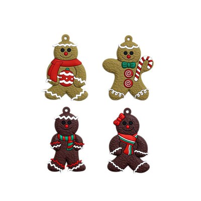 16pcs Gingerbread Man Ornaments Christmas Tree Decorations