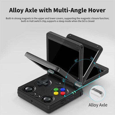 AMPOWN Anbernic RG34XXSP Folding Handheld Game Players 3.4