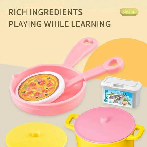 Kitchen Counter Play Set DIY Simulated Cooking Food