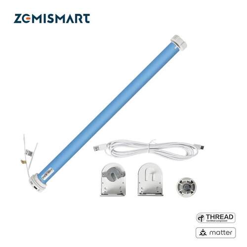 Zemismart Matter Over Thread Smart Roller Shade Blinds Motor