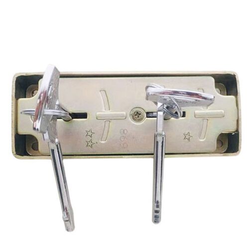 金库门旗杆锁孔八叶片老式保险柜钥匙锁通用银行联钱箱锁