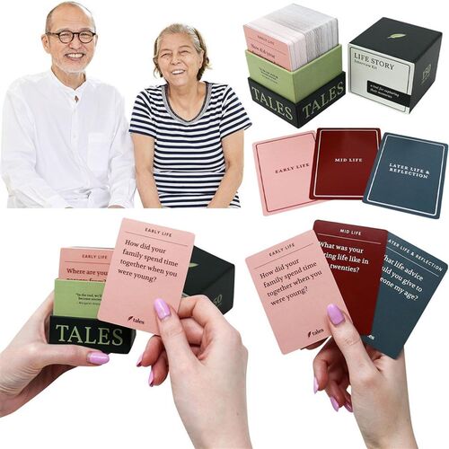 Life Story Interview Kit150张生活故事采访套件卡问题记录卡片