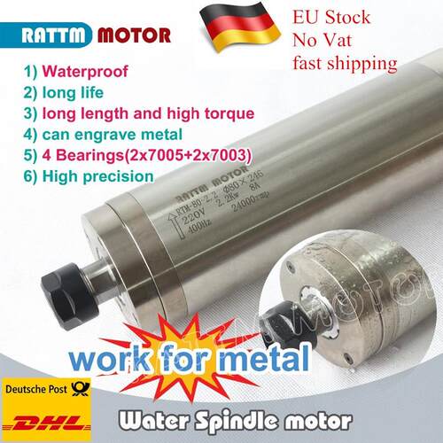 High quality Waterproof spindle motor 2.2kw 220V for metal E