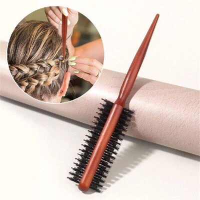 Double-Sided Salon Teasing Back Hair Brushes Boar Bristle