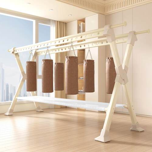 Foldable Aluminum Telescopic Clothes Drying Rack Balcony