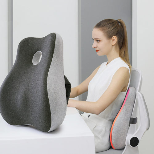Memory Foam Office Chair Cushion Seat Support Waist Pillow