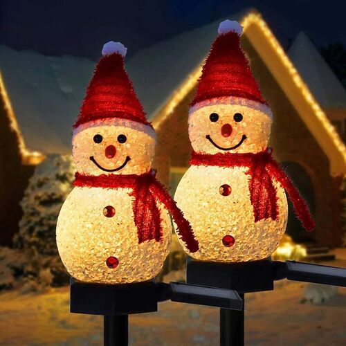 Christmas Decorations Light Solar Light Snowman Christmas Ou