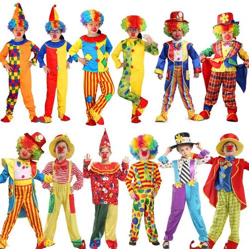 Carnival Variety Children Funny Clown Costumes Halloween