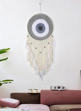 蓝色妖姬40CM同心圆鹅毛捕梦网家居装饰墙面壁饰婚庆装扮DIY材料