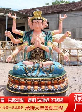 大型铸铜斗姆元君铜像纯铜斗姆星君斗姥神像铸铜玻璃钢树脂佛像