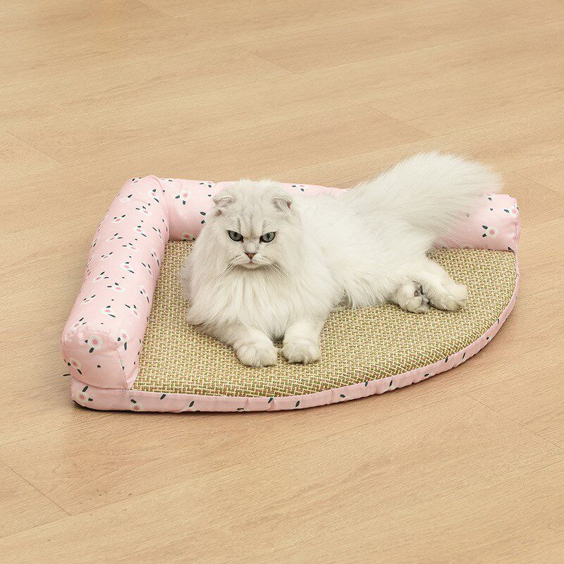 狗窝夏天凉窝四季通用泰迪凉席窝狗狗垫子猫窝夏季小型犬宠物用品
