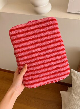 日韩内胆包秋冬羊羔毛绒防震平板iPd11寸保护1寸笔记本电脑包