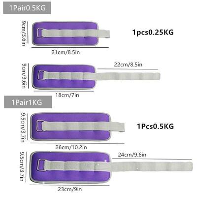 1Pair Hand Wrist Leg Arm Ankle Weights Exercise Equipment