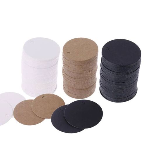 100x Blank Kraft Paper Hang Tags Wedding Party Favor Label P