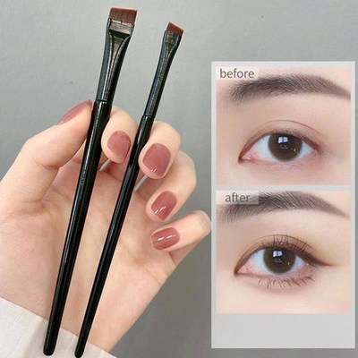 Makeup Brushes Angled Thin Eyebrow Brush Flat Fine Eyeliner