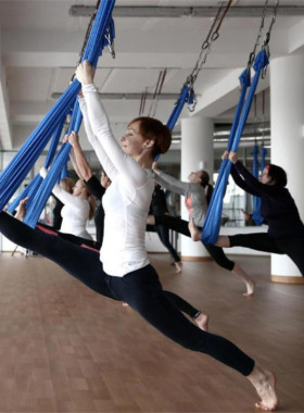 Elastic 5 Meters 2017 Aerial Yoga Hammock Flying Swing Lates