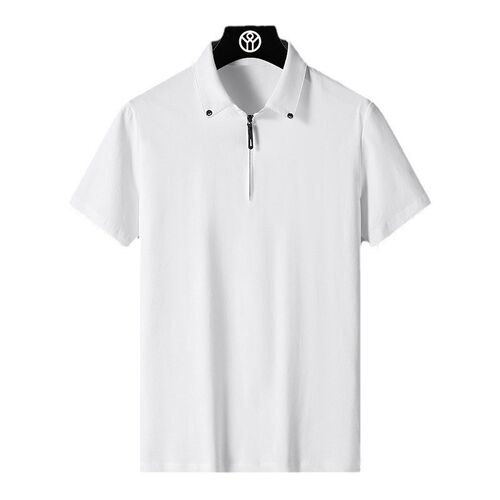 Soli Color Casual Polo Shirt Mens Summer New Simple Slim-Fi