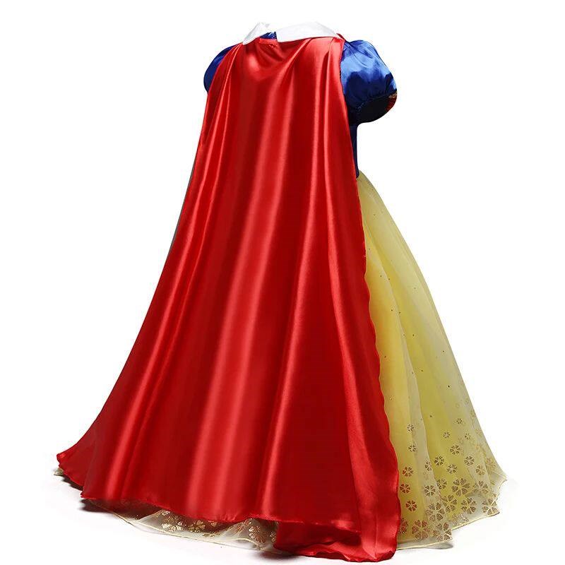Summer Princess Dress For Girls Snow White Cosplay Costume P图片