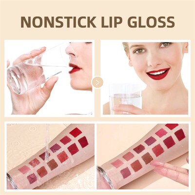 Matte Liquid Lipstick Waterproof Velvet Nude Sexy Red Lip Gl