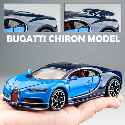 1/32 Alloy Toy Car Models Bugatti Chiron With Sound Light Di