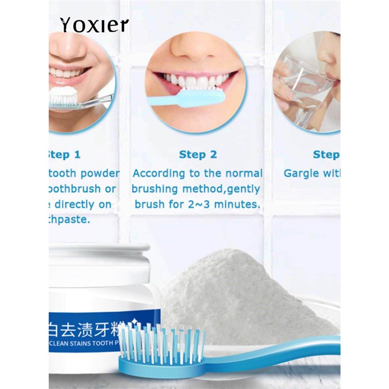 30g Tooth Whitening Oral Care Powder Natural White Teeth - 实物图