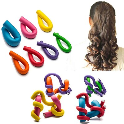 10pcs Flexible Hair Curling Rod Hair Curler Makers Soft Foam