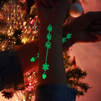 1 Pcs Luminous Temporary Tattoo Stickers Party Decoration Ch