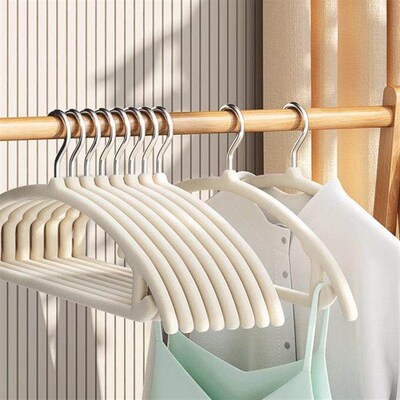 Velvet Hangers 10-Pack, Semi-Circular Design for Home Use, N