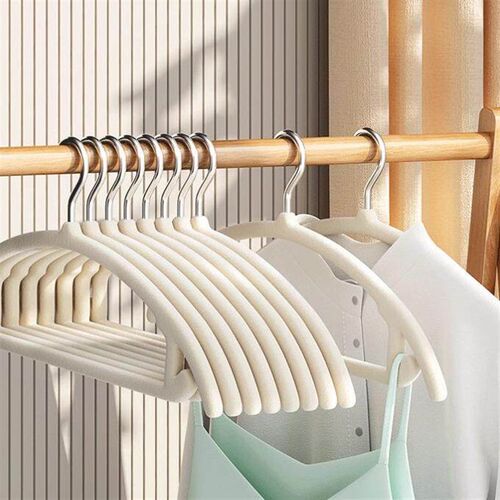 Velvet Hangers 10-Pack, Semi-Circular Design for Home Use, N