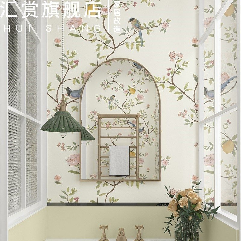 奶油风卫生间自粘墙贴防水浴室瓷砖贴纸玄关背景墙壁纸加厚洗手台,家居饰品,软装墙贴,淘宝优惠券,粉丝福利购,淘宝优惠卷
