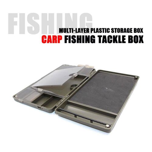 8 Slots Carp Fishing Rig Storage Case Compartment Fishing Ta