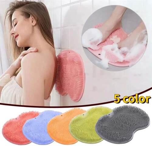 Shower Foot Back Scrubber Silicone Bath Massage Pad Bath Mas