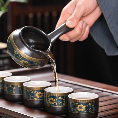 2023 new Chinese Kung Fu Tea Set glass Portable Teapot Set