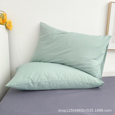 pillow case 1pcs bed set mono color plain 48X74cm