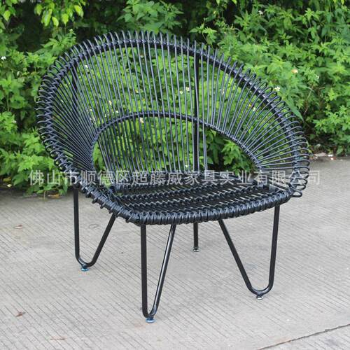 PE rattan table and chair indoor balcony rattan table and ch