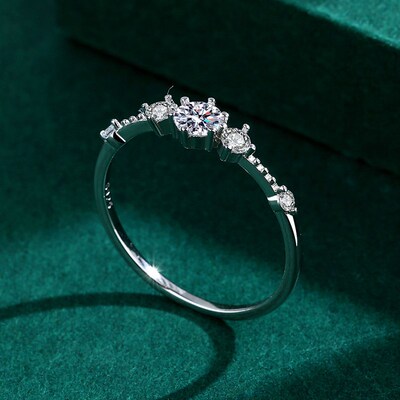 2023 NEW Classic Couple Rings For Women Four-Prong Diamond Z