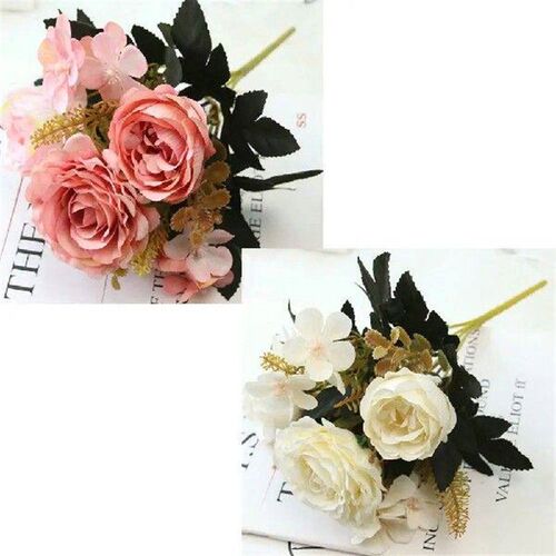 Home Table Decoration Autumn Wedding Artificial Rose