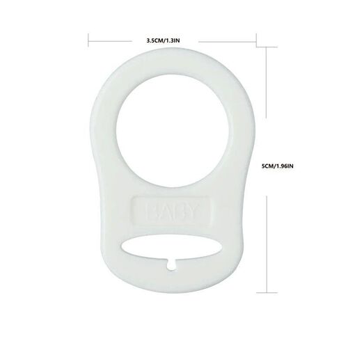 5Pc/lot Dummy Pacifier Holder Clip Adapter Ring Button Style