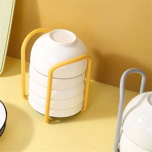 Retractable Tableware Storage Rack Rustproof Bowl Organizer